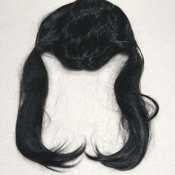 HIGH QUALITY Black Wig with Pigtails - Cute Kawaii Cosplay & Halloween Skin Top - Picture 3 of 3